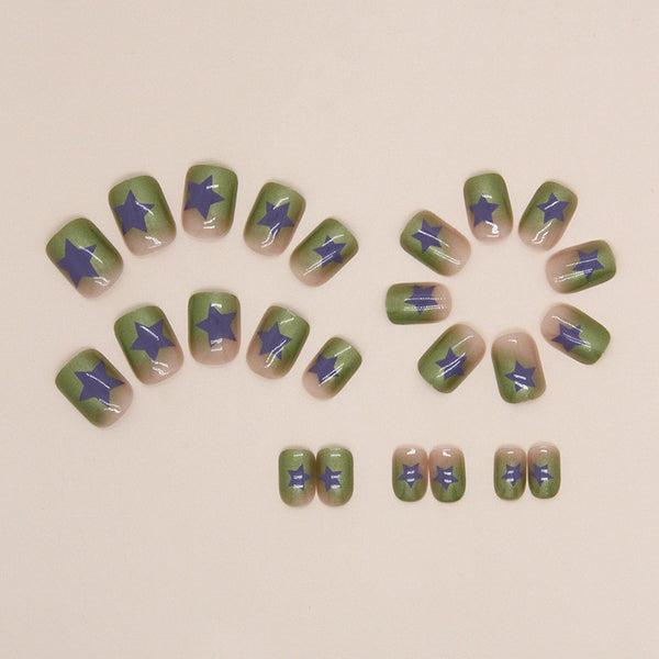 12 Sizes-24 Pcs Press On Nails W1240