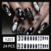 12 Sizes-24 Pcs Press On Nails Y201