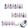 12 Sizes-24 Pcs Press On Nails JP3525