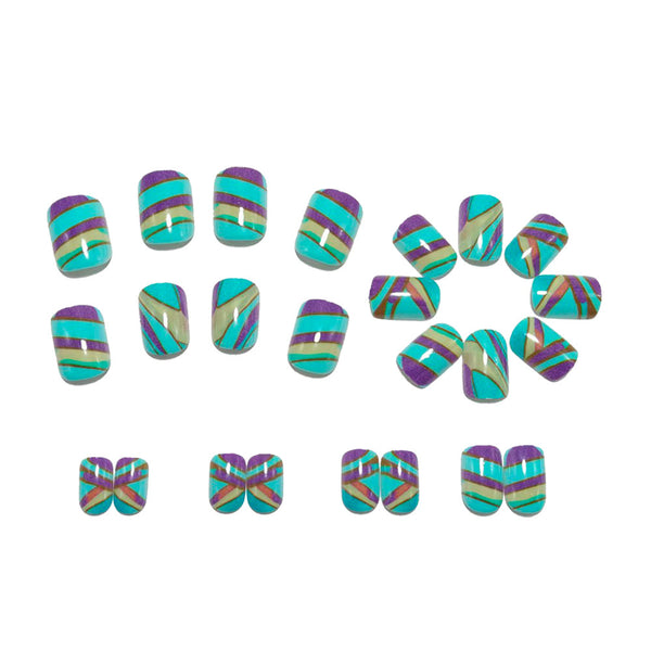 12 Sizes-24 Pcs Press On Nails Y1741