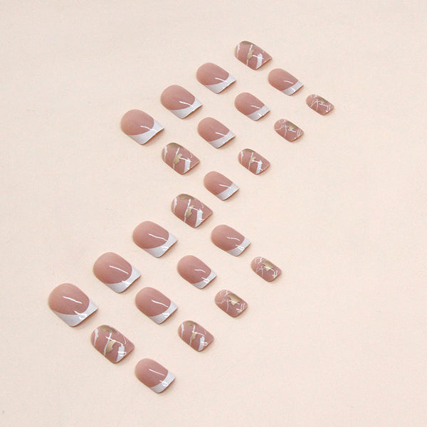 12 Sizes-24 Pcs Press On Nails W606