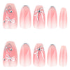 12 Sizes-24 Pcs Press On Nails JP4101