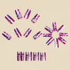 12 Sizes-24 Pcs Press On Nails Y1885
