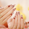 12 Sizes-24 Pcs Press On Nails JP1527