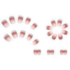 12 Sizes-24 Pcs Press On Nails R452