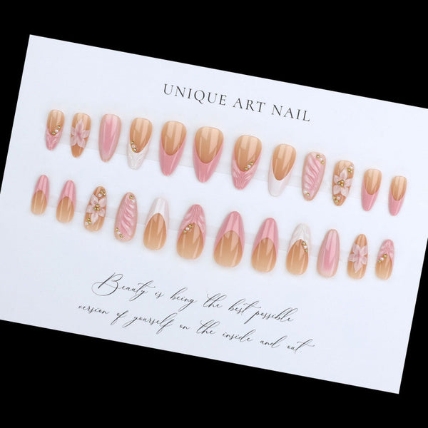12 Sizes-24 Pcs Press On Nails FT-254