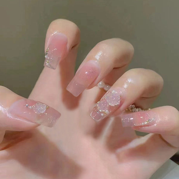 12 Sizes-24 Pcs Press On Nails Z356