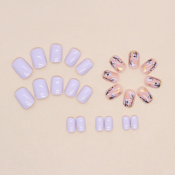 12 Sizes-24 Pcs Press On Nails W797