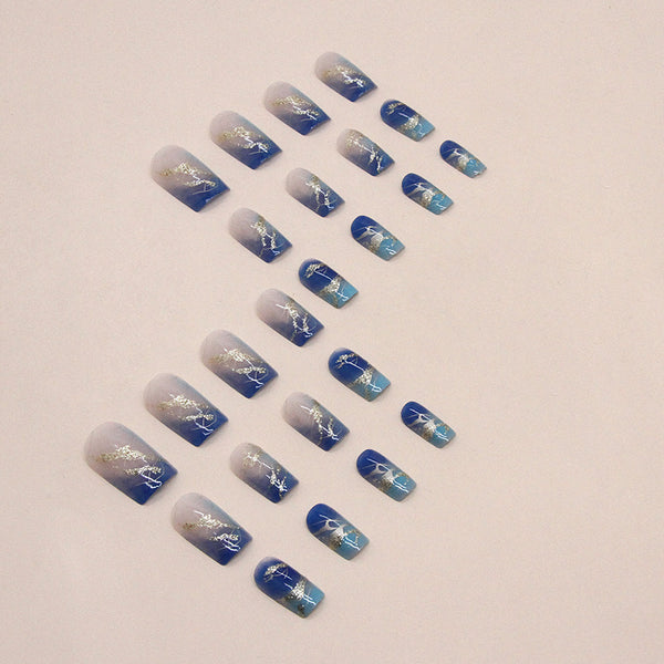 12 Sizes-24 Pcs Press On Nails W1272