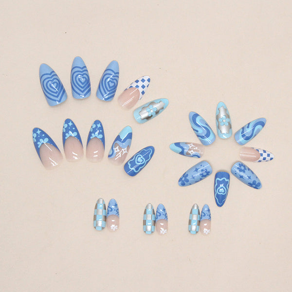 12 Sizes-24 Pcs Press On Nails W681