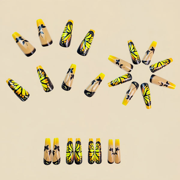 12 Sizes-24 Pcs Press On Nails Y788