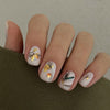 12 Sizes-24 Pcs Press On Nails W1073