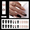 12 Sizes-24 Pcs Press On Nails W311