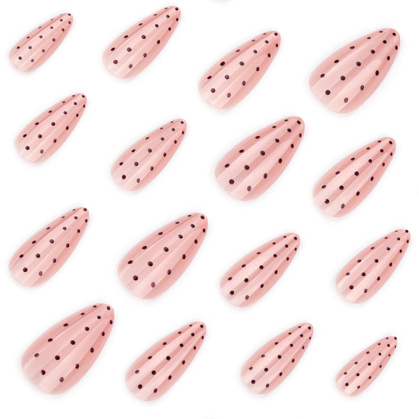 12 Sizes-24 Pcs Press On Nails JP4349