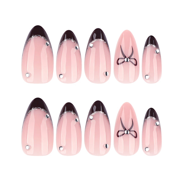 12 Sizes-24 Pcs Press On Nails JP4270