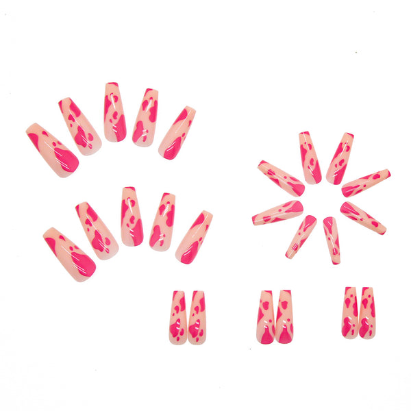 12 Sizes-24 Pcs Press On Nails W031
