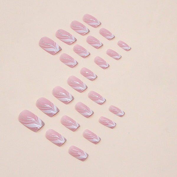 12 Sizes-24 Pcs Press On Nails W499