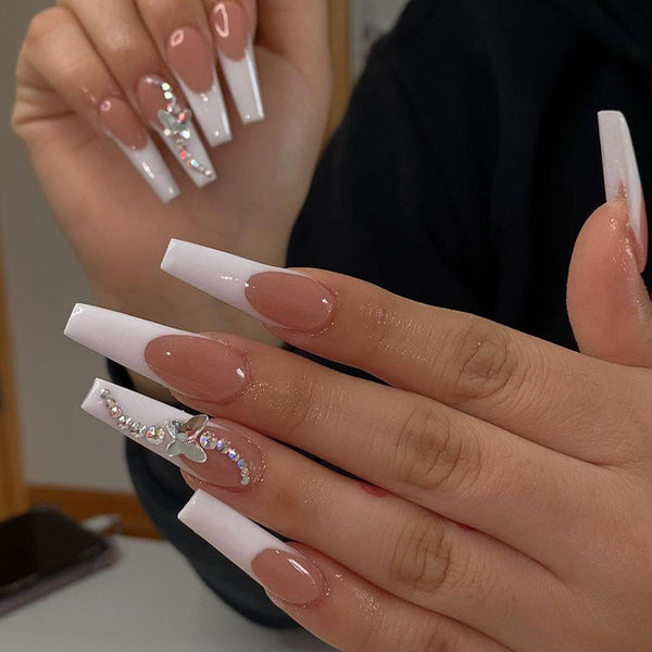 12 Sizes-24 Pcs Press On Nails Z036