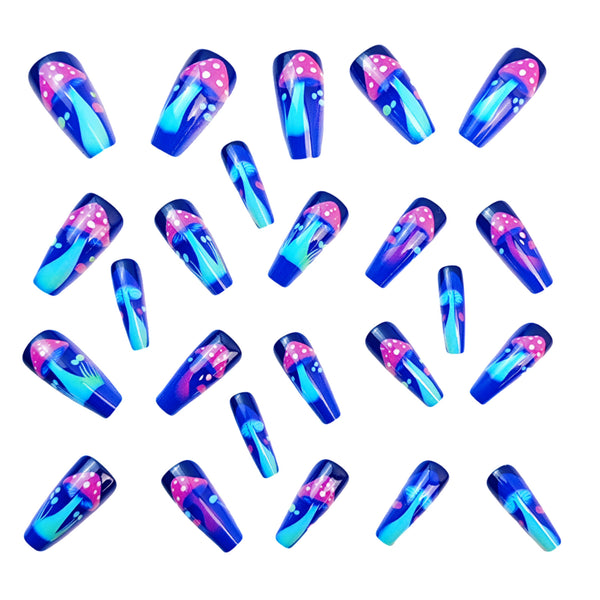 12 Sizes-24 Pcs Press On Nails Y766