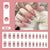 12 Sizes-24 Pcs Press On Nails R900