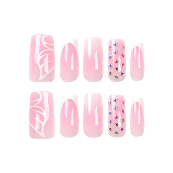 12 Sizes-24 Pcs Press On Nails JP2712