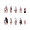 12 Sizes-24 Pcs Press On Nails JP4395