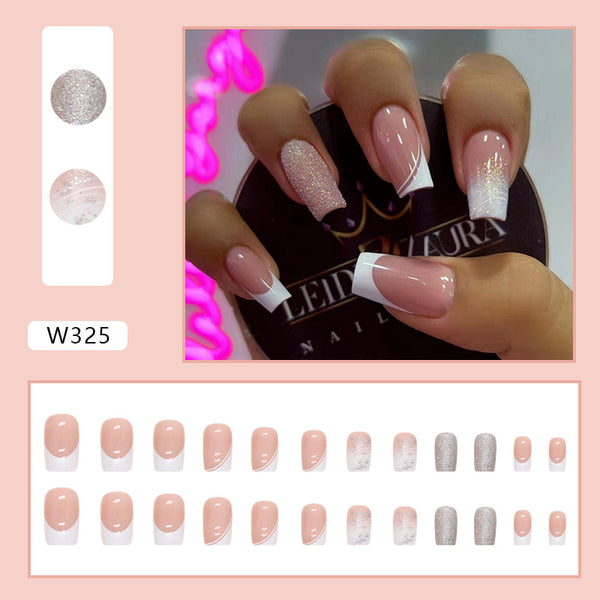 12 Sizes-24 Pcs Press On Nails W324