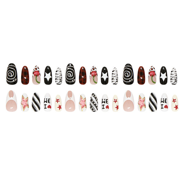 30 Pcs Press On Nails Z1205