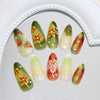12 Sizes-24 Pcs Press On Nails Z1115
