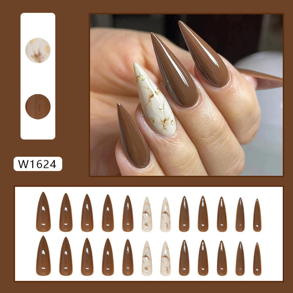12 Sizes-24 Pcs Press On Nails W1624