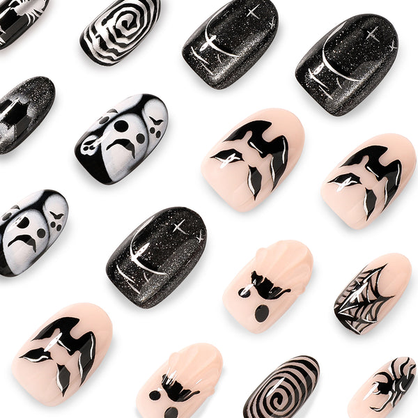 12 Sizes-24 Pcs Press On Nails JP4520