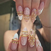 12 Sizes-24 Pcs Press On Nails FT-747