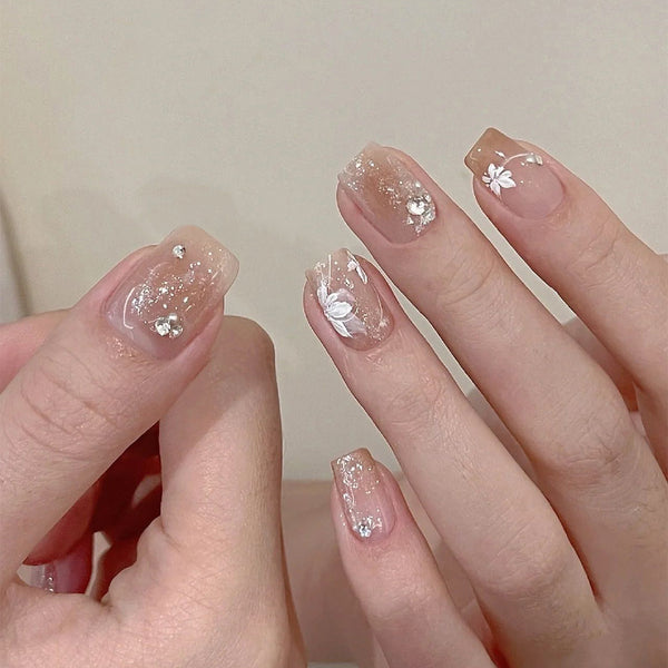 12 Sizes-24 Pcs Press On Nails JP2983