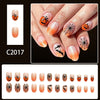 12 Sizes-24 Pcs Press On Nails C2017