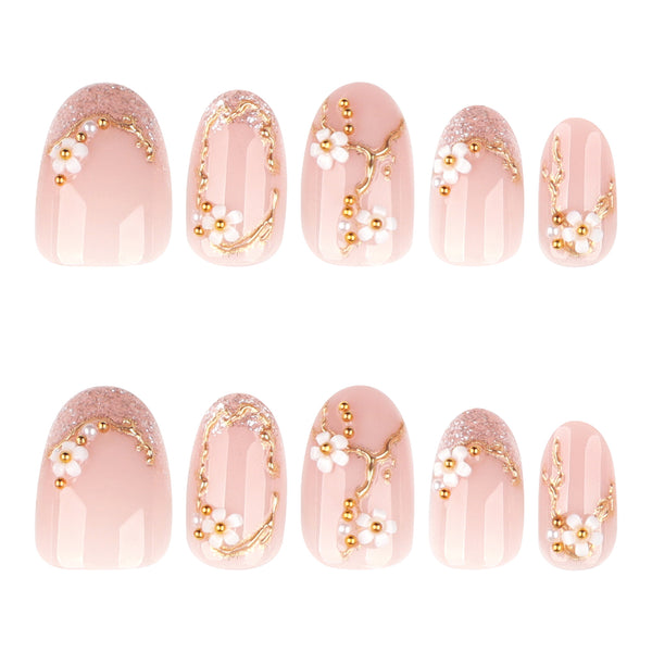 12 Sizes-24 Pcs Press On Nails JP4095