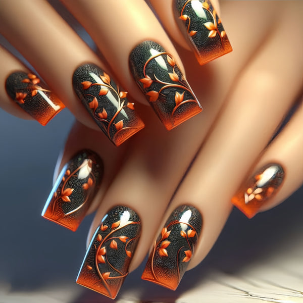 12 Sizes-24 Pcs Press On Nails Y474