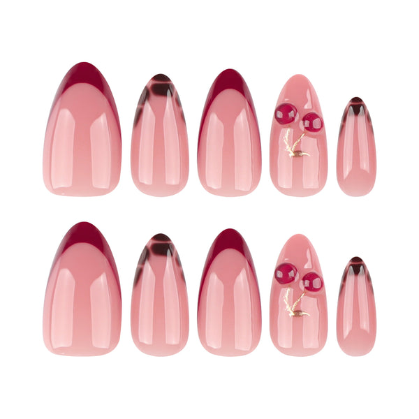 12 Sizes-24 Pcs Press On Nails JP4050