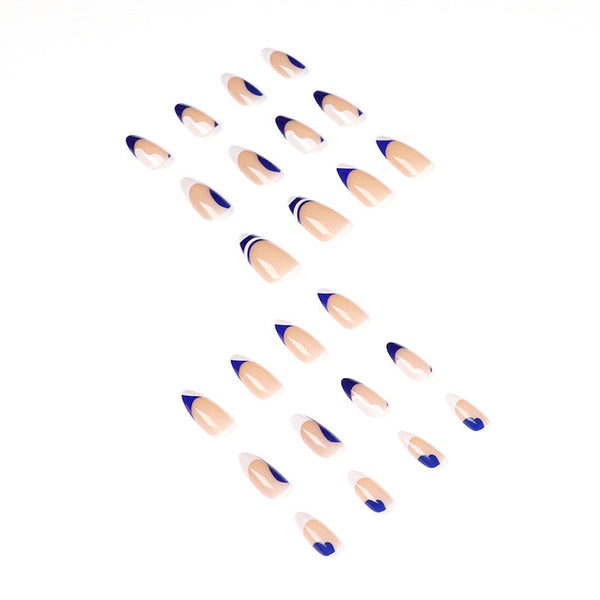 Almond French Glossy Medium Press on Nails