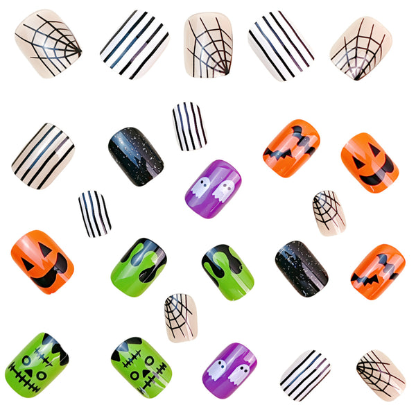 12 Sizes-24 Pcs Press On Nails Y1042