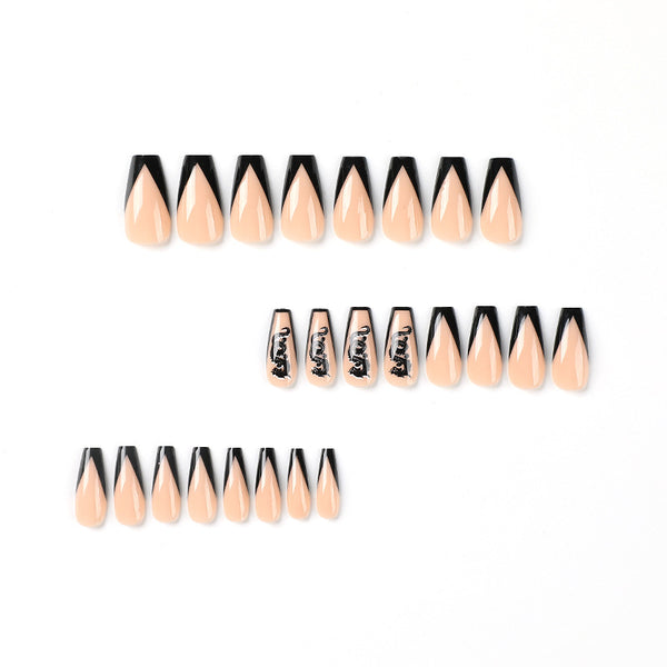 12 Sizes-24 Pcs Press On Nails JP2567
