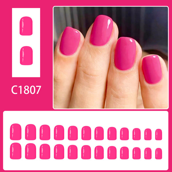 12 Sizes-24 Pcs Press On Nails C1807