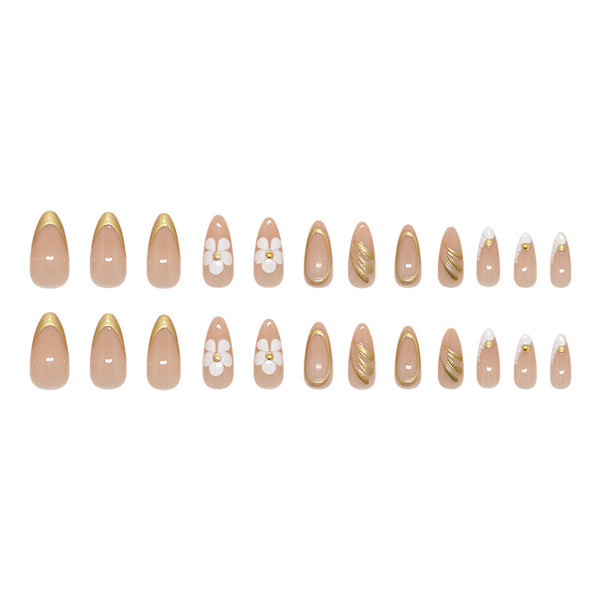 12 Sizes-24 Pcs Press On Nails Z1111