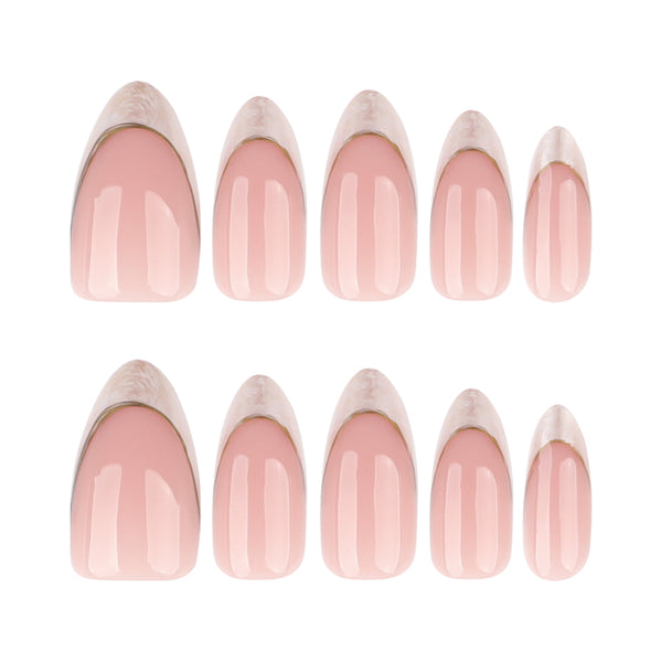 Glamhalo Premiere 30pcs Press On Nails – Eco-Friendly Perfect Fit - GD73