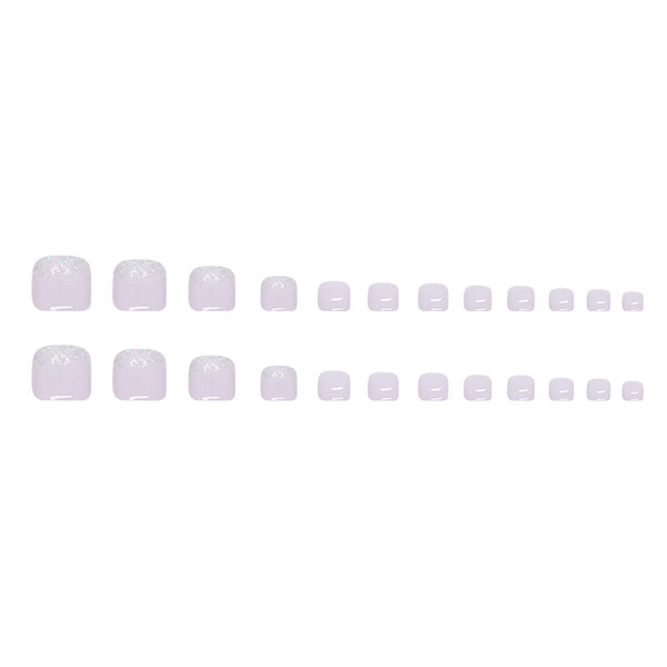 12 Sizes-24 Pcs Press On Nails F098