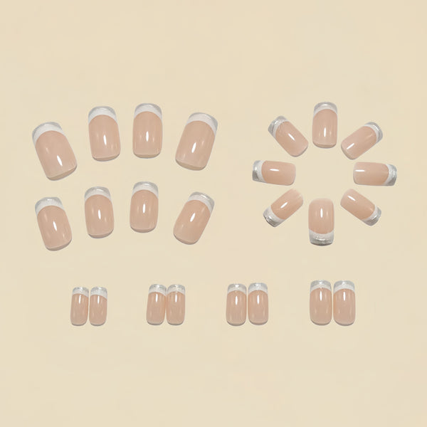 12 Sizes-24 Pcs Press On Nails Y1742