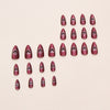 12 Sizes-24 Pcs Press On Nails W1999