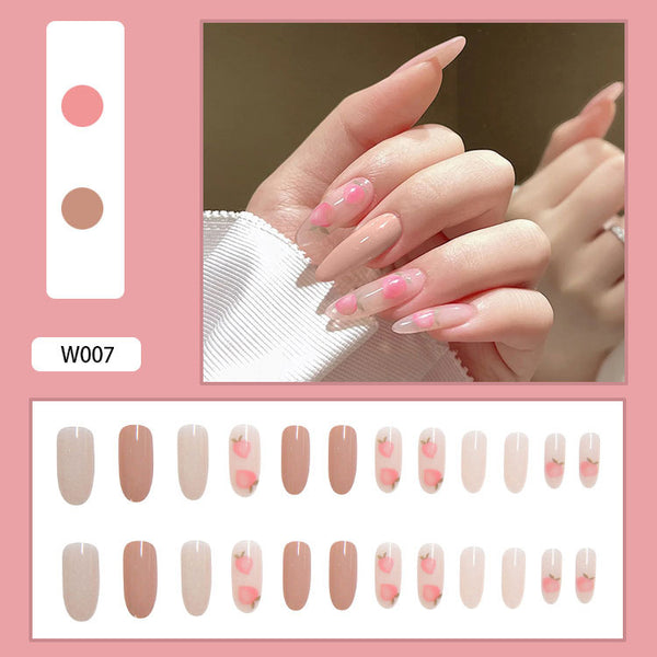 12 Sizes-24 Pcs Press On Nails W001