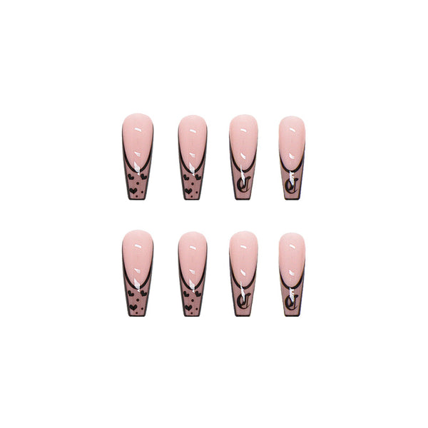 12 Sizes-24 Pcs Press On Nails W089