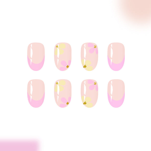 12 Sizes-24 Pcs Press On Nails C1058