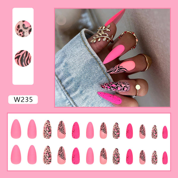 12 Sizes-24 Pcs Press On Nails W202